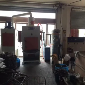sandblasting machine for butt weld pipe fittings
