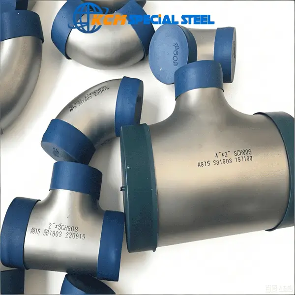 ASTM A815 UNS S31803 Duplex Steel Pipe Fittings / S32205 Butt Weld Fittings / SAF 2205 Duplex Pipe Fittings 1 ASTM A815 UNS S31803 Duplex Steel Pipe Fittings / S32205 Butt Weld Fittings / SAF 2205 Duplex Stainless Pipe Fittings (Elbow, Tee, Reducer, Cap, Cross, Stub End) for Industrial Applications.