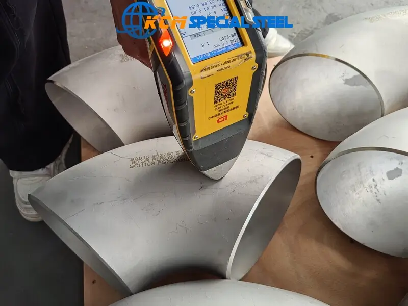 ASTM A815 UNS S32750 Super Duplex Steel Elbow 1 ASTM A815 UNS S32750 Super Duplex Steel Elbow for Industrial Applications.